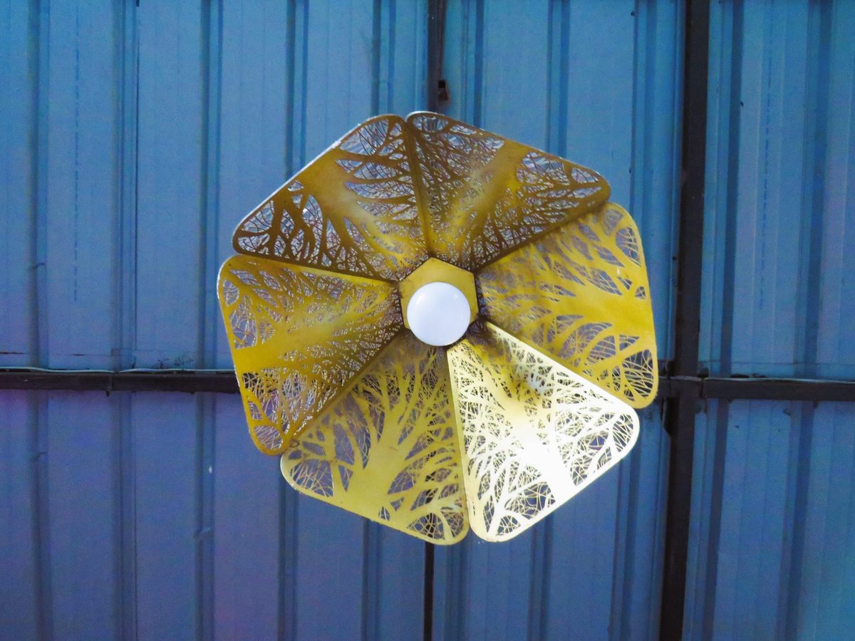 Потолочный светильник Flower White-Yellow