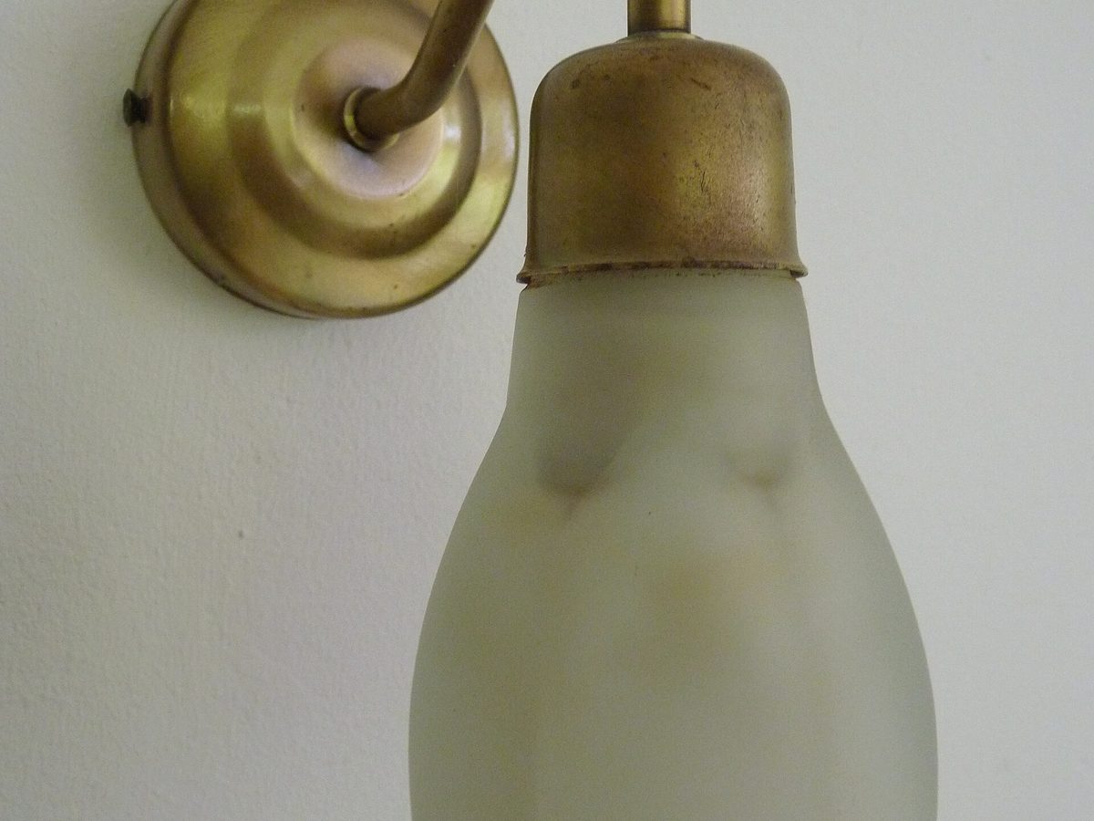 Бра Brass Tulip, латунь со стеклом